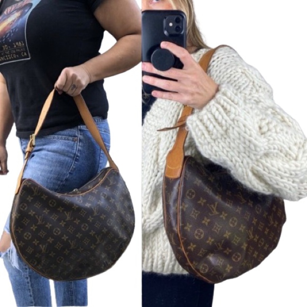 💎 RARE 💎 WIDE STRAP LOUIS VUITTON ZIPPER CLOSURE CROISSANT GM